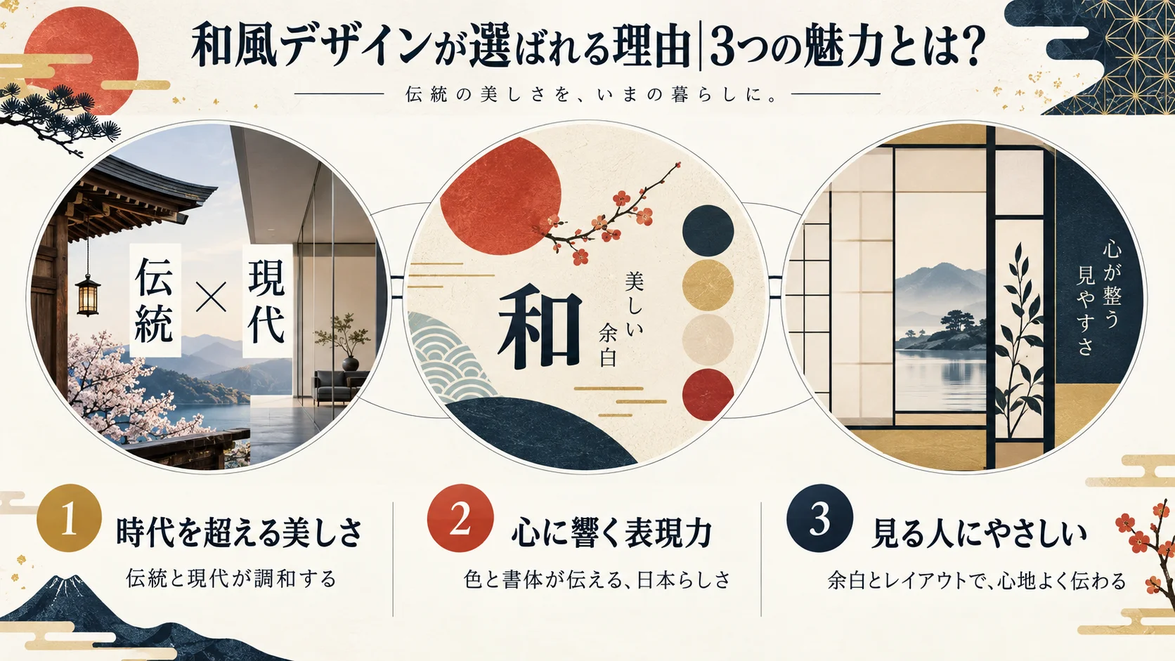 和風デザインが選ばれる理由|3つの魅力とは?
