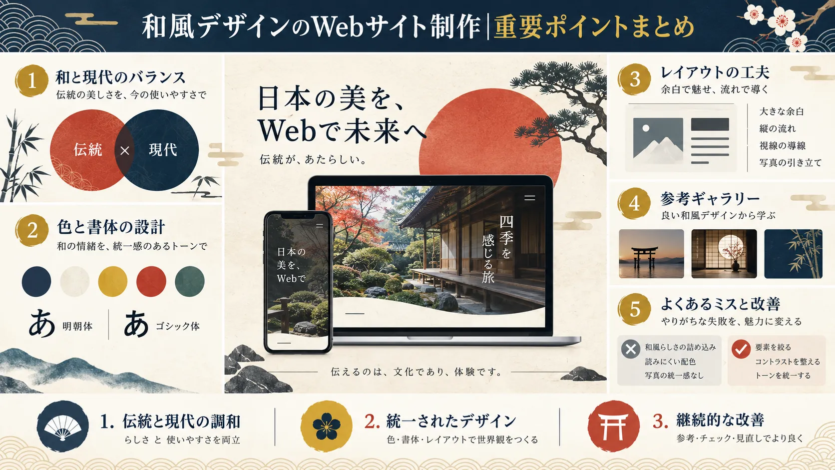 和風デザインのWebサイト制作|重要ポイントまとめ