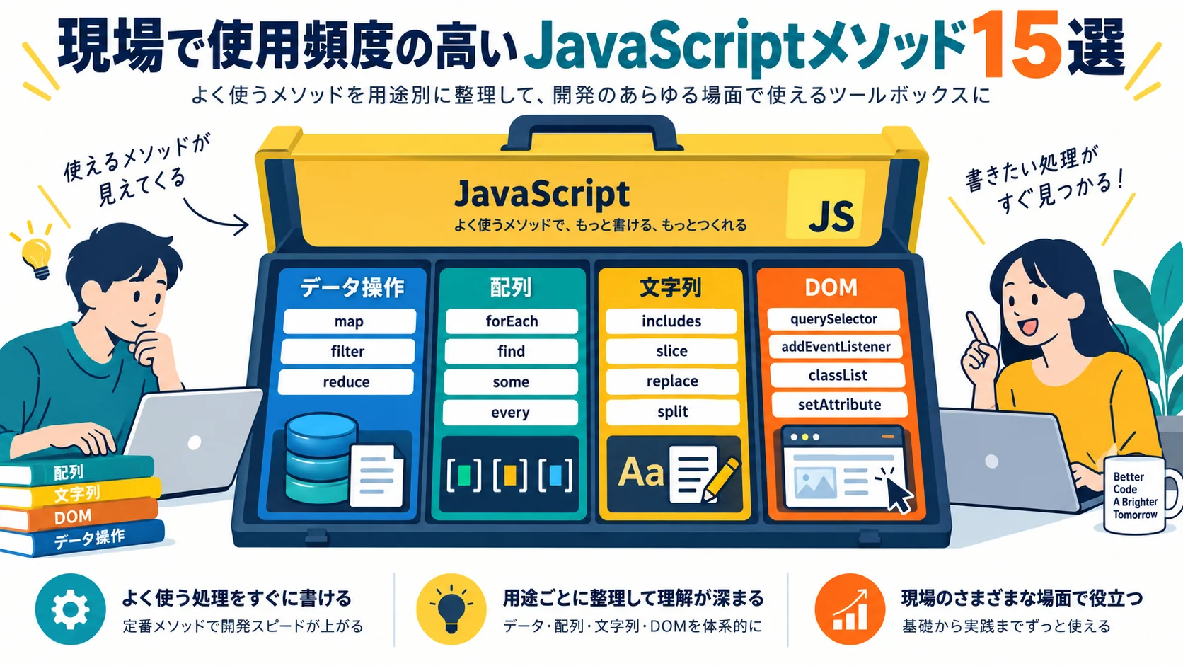 現場で使用頻度の高いJavaScriptメソッド15選