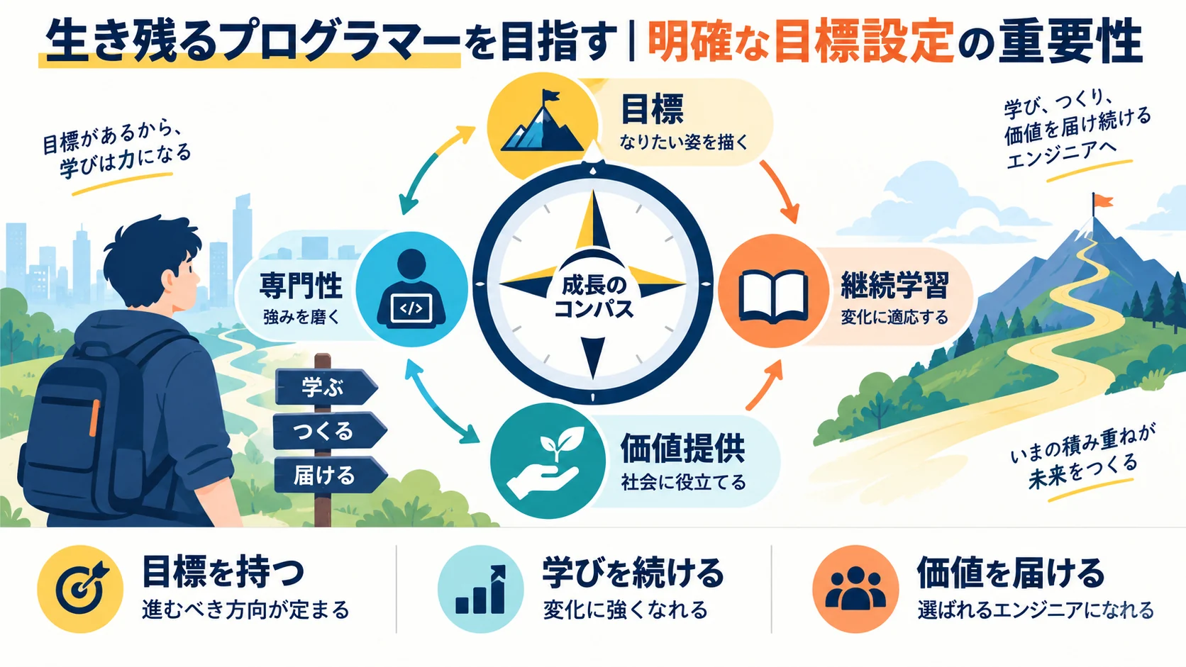 生き残るプログラマーを目指す|明確な目標設定の重要性