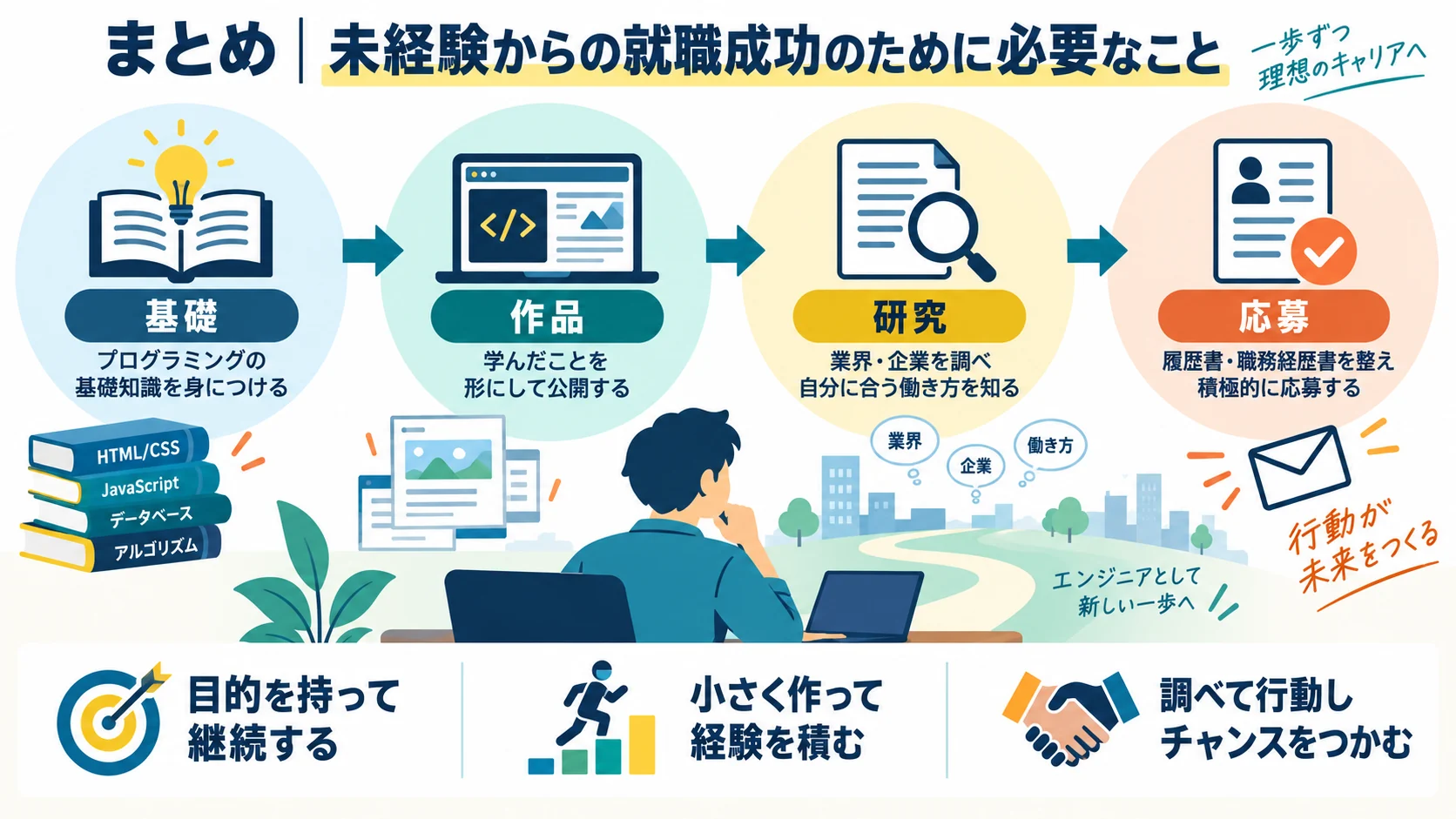まとめ|未経験からの就職成功のために必要なこと