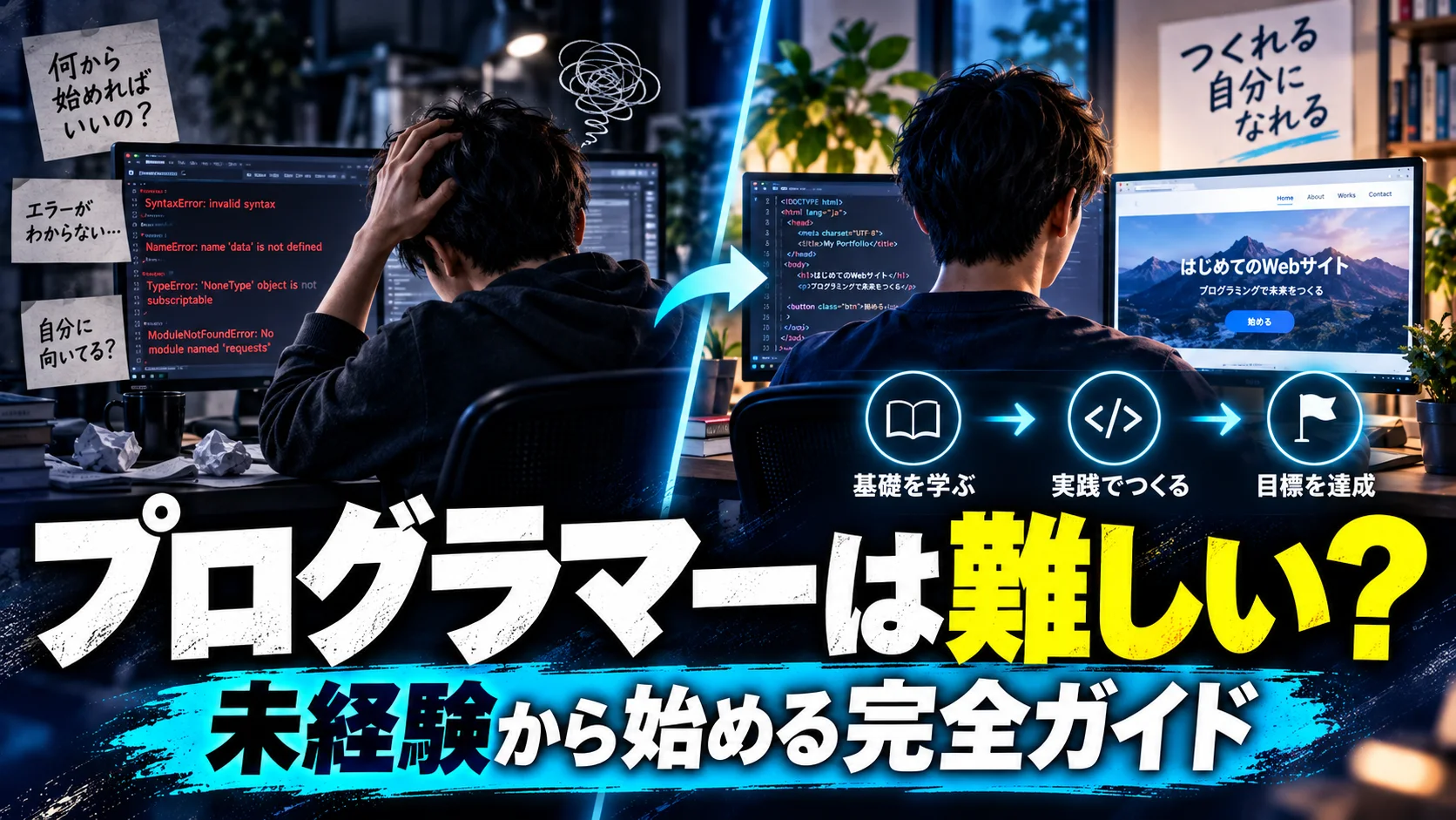 プログラマーは難しい？未経験から始める完全ガイド