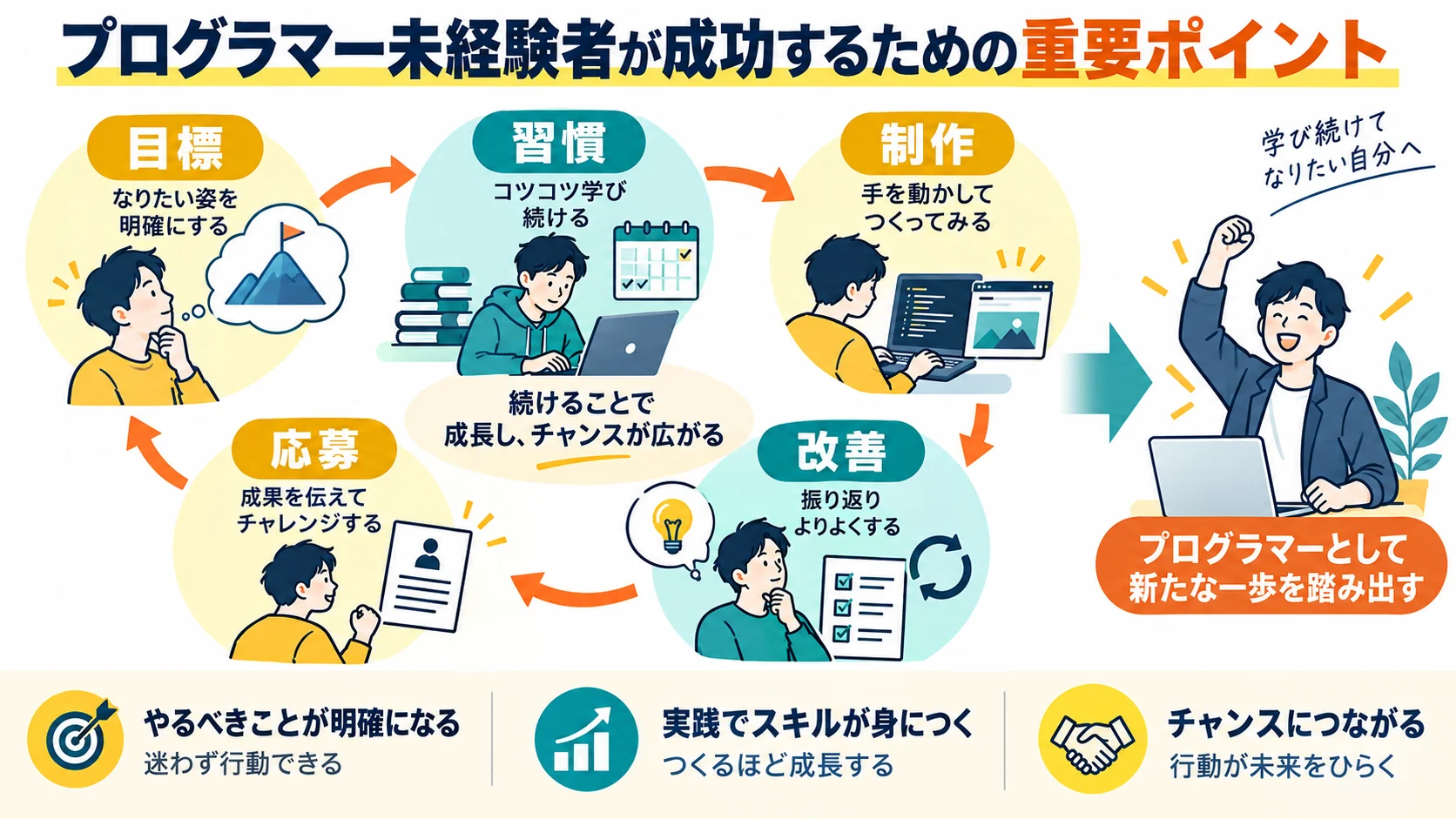 プログラマー未経験者が成功するための重要ポイント