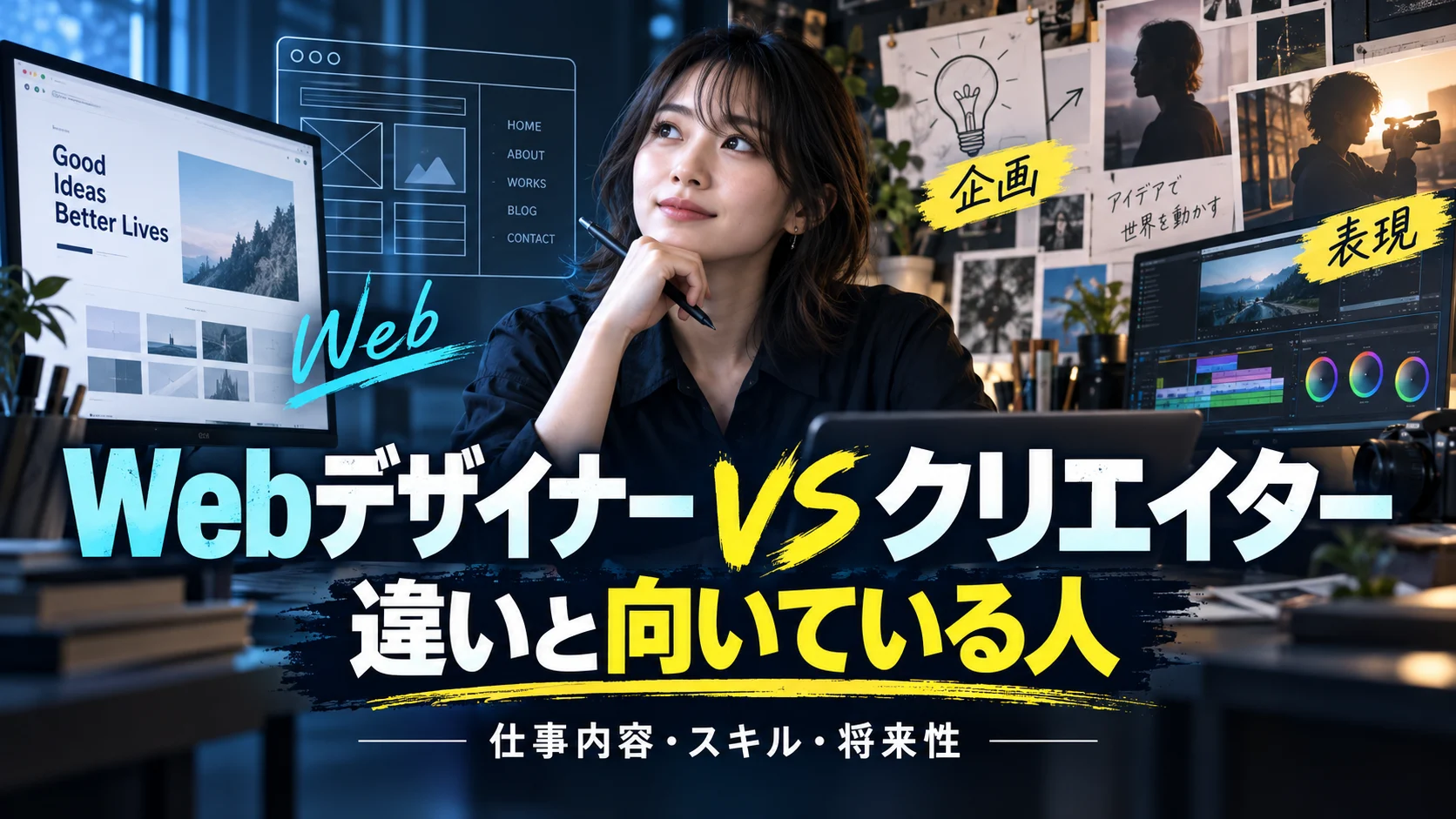 Webデザイナーとクリエイターの違い