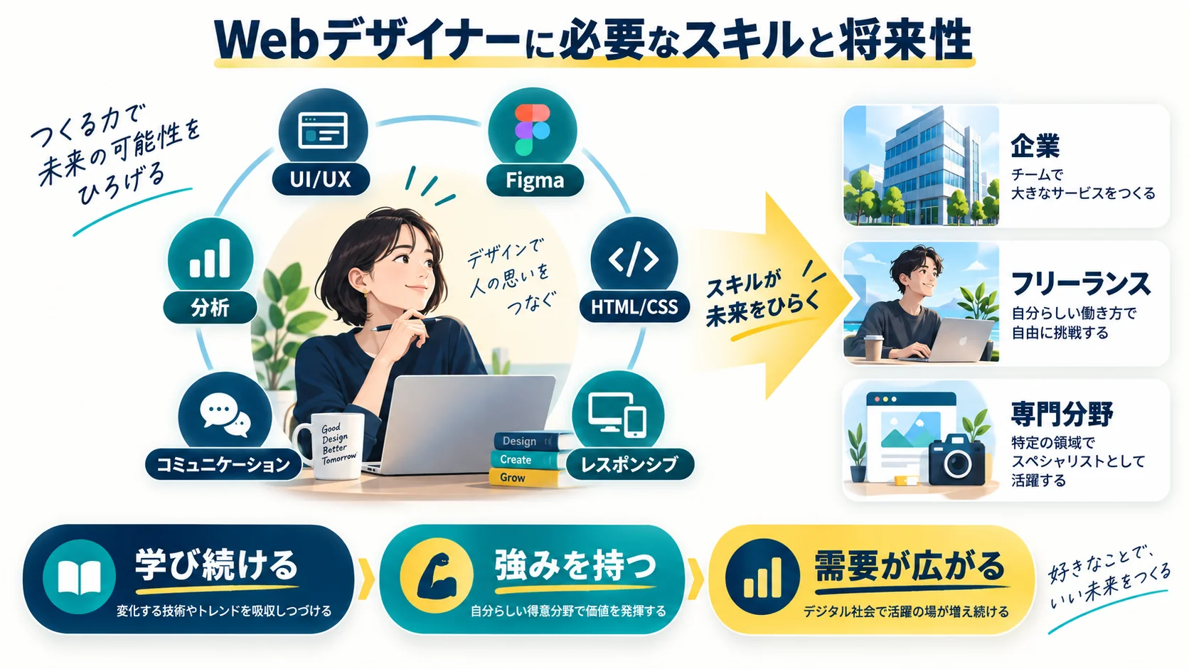Webデザイナーに必要なスキルと将来性