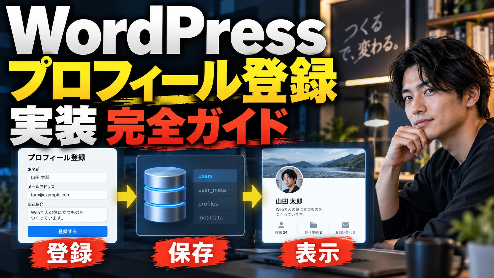 WordPressプロフィール登録実装完全ガイド