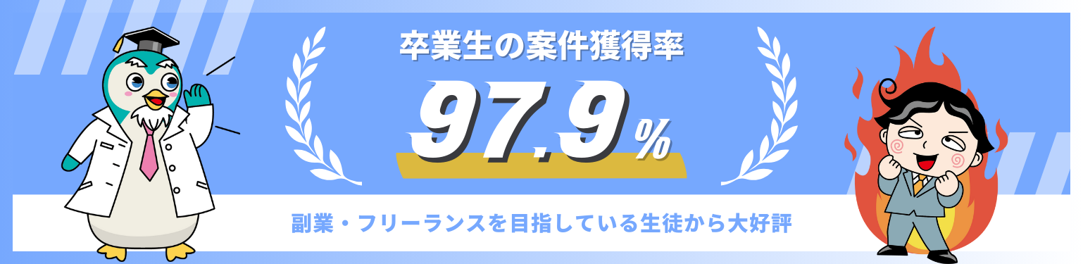 卒業生案件獲得率97.9%